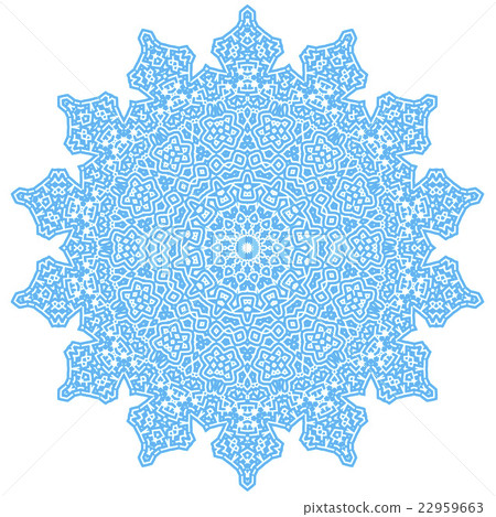 Circle Lace Ornament, Round Doily Pattern 22959663