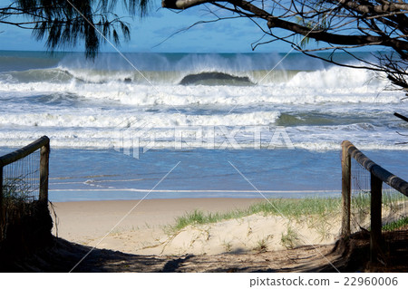 The sandy beach of the Gold Coast 22960006