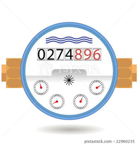 Water Meter Icon. Devise for Measuring Cosumption. 22960235