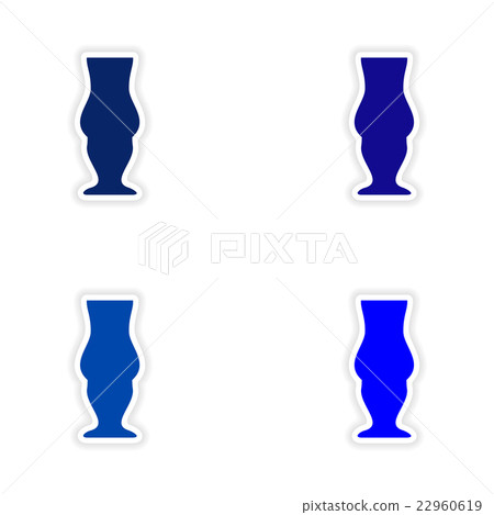 assembly realistic sticker design on paper drinks assembly realistic sticker design on paper drinks 22960619