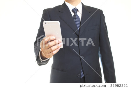 Businessmen with smartphones 22962231
