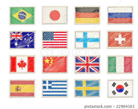 vector, vectors, sun-flag 22964161