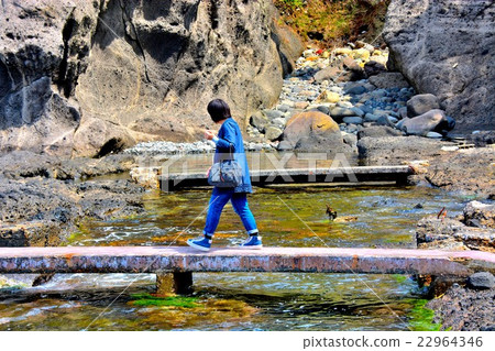 Tourists of Kanazawa, Noto gang · gumi gate · Senjojiki rock (1) 22964346