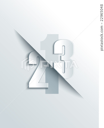 123 numbers modern template. - Stock Illustration [22965048] - PIXTA