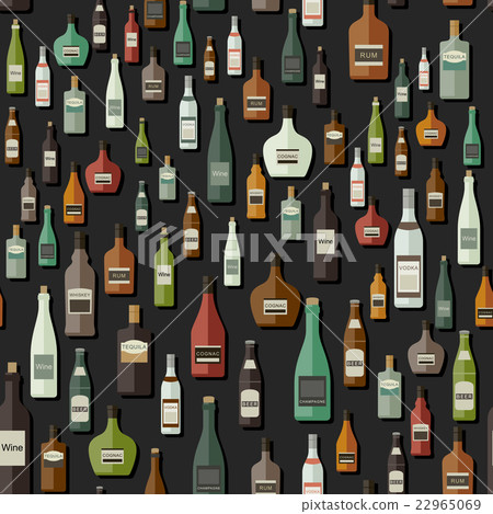 Bottles seamless pattern Bottles seamless pattern 22965069