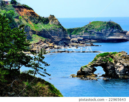 諾托寶石·公園觀景台從停車場觀看橫跨野野野島的Benkei ni Tachi Rock（6） 22965643