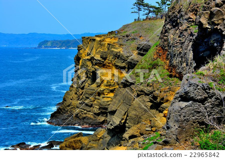 Noto gold · cliff wall of Yasu seen from the boardwalk (5) Noto gold · cliff wall of Yasu seen from the boardwalk (5) 22965842