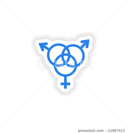 icon sticker realistic design on paper sex group 22967423