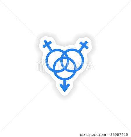 icon sticker realistic design on paper equality of 22967426