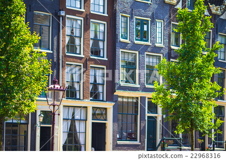 Traditional dutch buildings and blocks of flats in Traditional dutch buildings and blocks of flats in 22968316