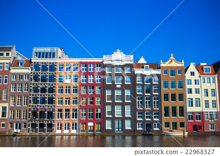 Traditional dutch medieval houses in Amsterdam Traditional dutch medieval houses in Amsterdam 22968327