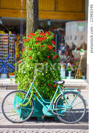 Colorful bikes on streets in Amsterdam Colorful bikes on streets in Amsterdam 22968346