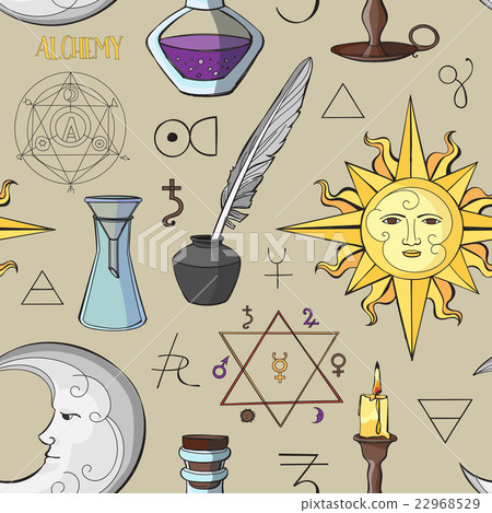 Alchemy symbols pattern Alchemy symbols pattern 22968529