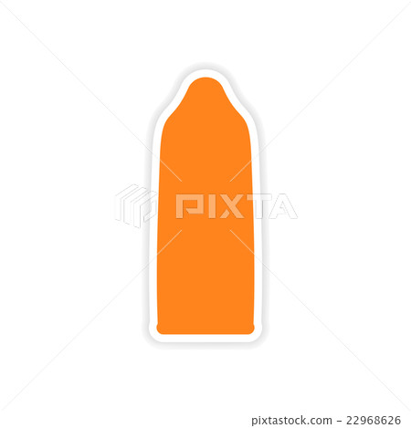 icon sticker realistic design on paper condom-插圖素材 [22968626] - PIXTA圖庫