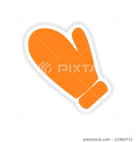 icon sticker realistic design on paper potholder icon sticker realistic design on paper potholder 22968731