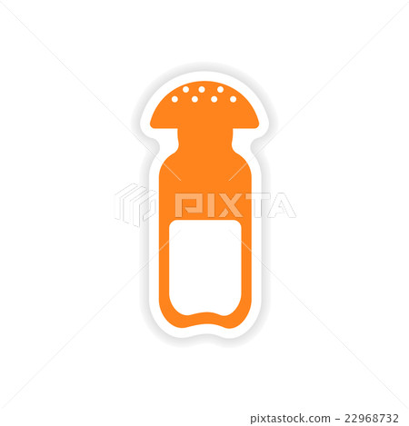 icon sticker realistic design on paper salt icon sticker realistic design on paper salt 22968732