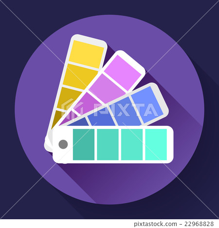 Color guide swatches palette - typographic fan Color guide swatches palette - typographic fan 22968828