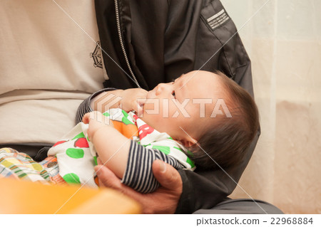 smart phone, a cuddle, grandad 22968884