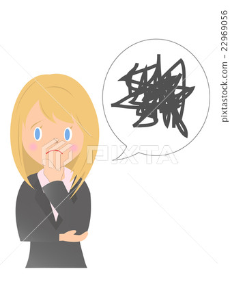 Afflicted female employee 22969056