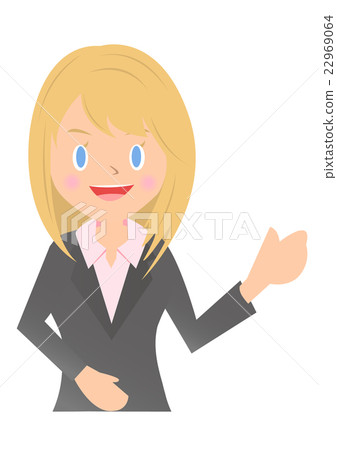 Female employee to explain Female employee to explain 22969064