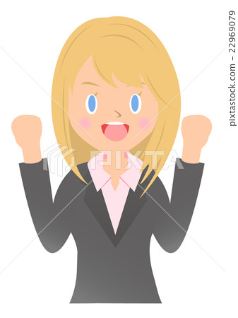 Female employee who works hard Female employee who works hard 22969079