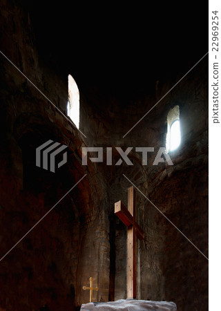 Two wooden very old crosses. Two wooden very old crosses. 22969254