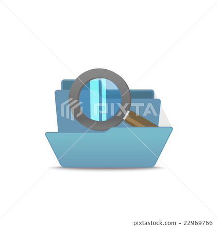 Computer interface folder vector illustration 22969766