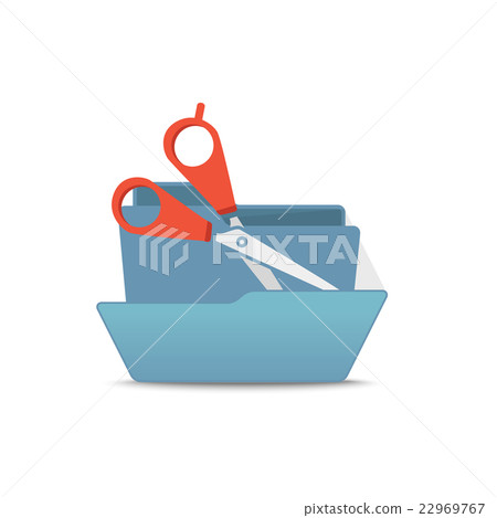 Computer interface folder vector illustration 22969767