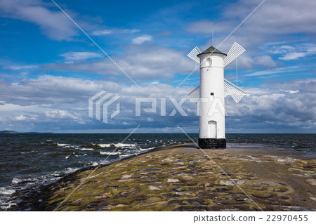 Mole in Swinemuende on the island Usedom Mole in Swinemuende on the island Usedom 22970455