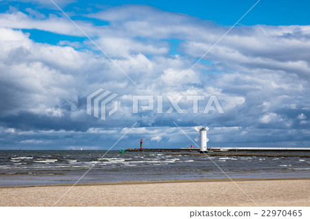 Mole in Swinemuende on the island Usedom Mole in Swinemuende on the island Usedom 22970465