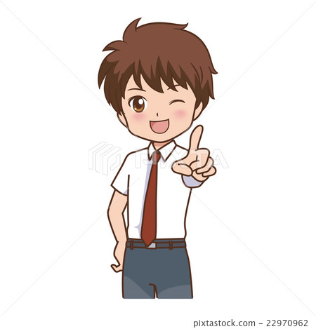 男孩的指點插圖 22970962