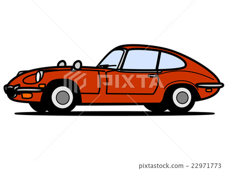 Sports coupe red 22971773