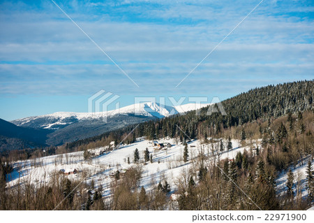 Winter in the mountains Winter in the mountains 22971900