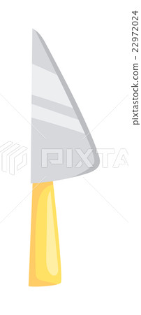 Kitchen knife cleaver flat vector. - Stock Illustration [22972024] - PIXTA