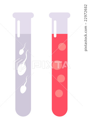 Spermatozoa in flask vector illustration. Spermatozoa in flask vector illustration. 22972682