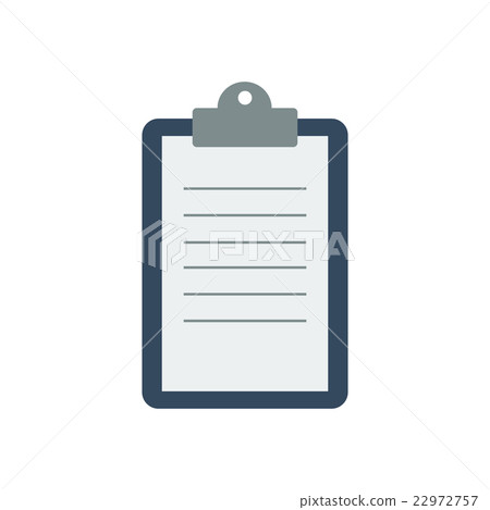 Clipboard with a sheet of paper Clipboard with a sheet of paper 22972757
