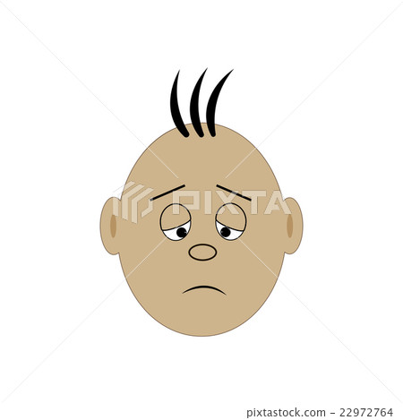 Sad face illustration Sad face illustration 22972764