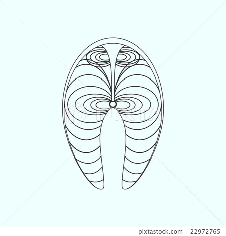 Salmon Steak Icon Salmon Steak Icon 22972765