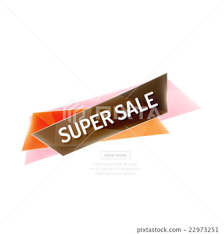 Colorful geometric website sale tag button 22973251