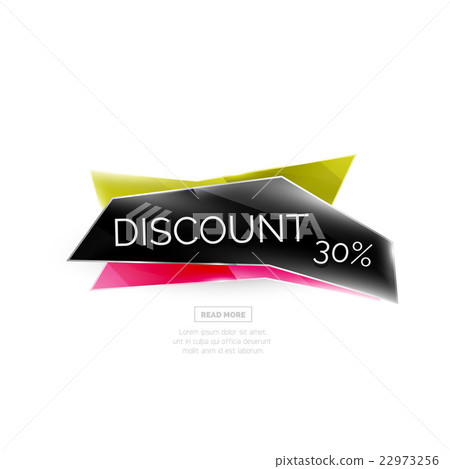 Colorful geometric website sale tag button 22973256