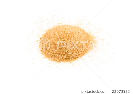 Crystals cane sugar isolated on white Crystals cane sugar isolated on white 22973523