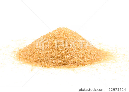 Crystals cane sugar isolated on white Crystals cane sugar isolated on white 22973524
