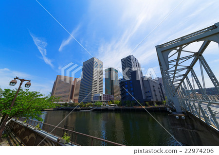 天王洲島和Fureatsu橋 22974206