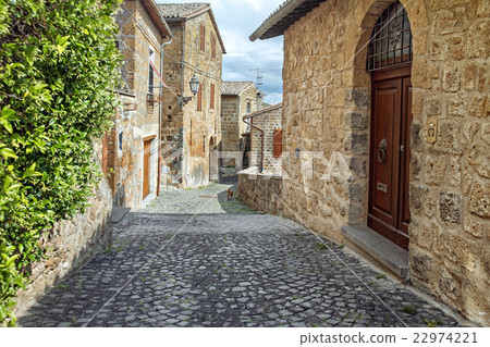 Streets of the city Orvieto, Italy, Toscana 22974221