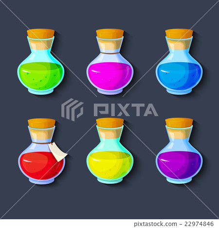 Set of elixirs icon vector illustration - Stock Illustration [22974846 ...