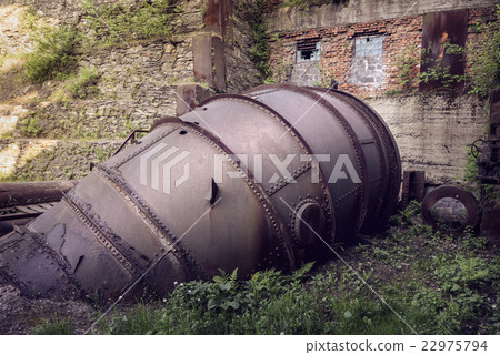 Old large pipes for water 22975794