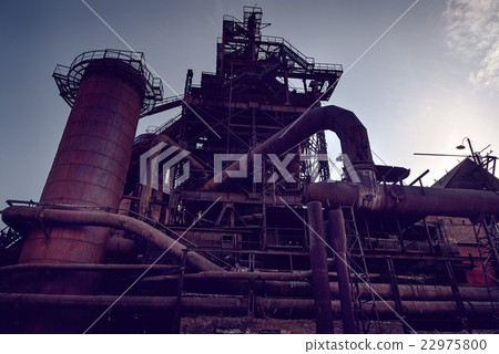 View of old blast furnace 22975800