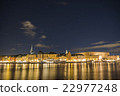 Night view of Stockholm, the capital city of Sweden 22977248