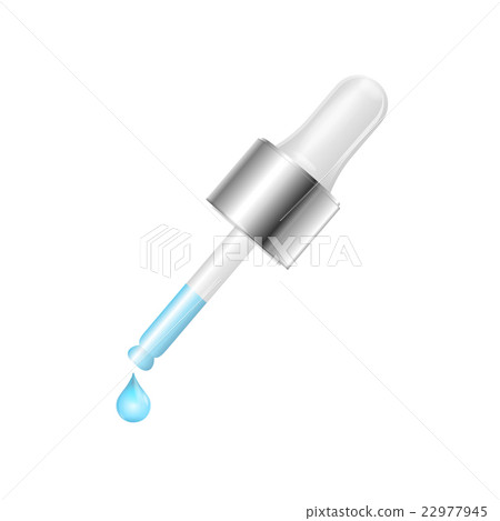 Dropper With Droplet Fluid. Vector 22977945