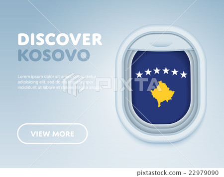 Traveling by plane. Flat vector design banner. Traveling by plane. Flat vector design banner. 22979090